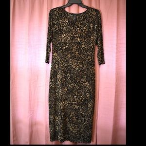 Leopard slinky midi dress! MEDIUM 🐆